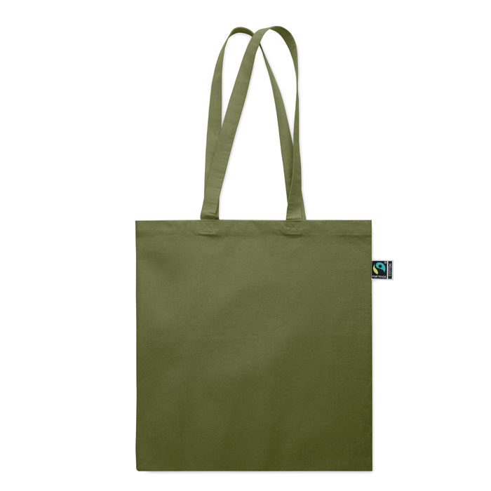 Shopper Fairtrade 180 gr Verde Scuro item picture side
