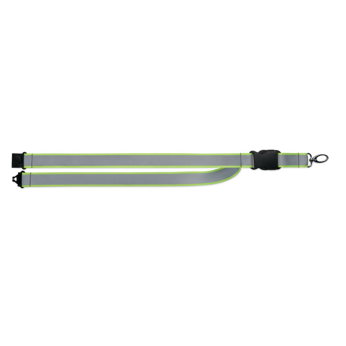Lanyard RPET riflettente Giallo Neon item detail picture