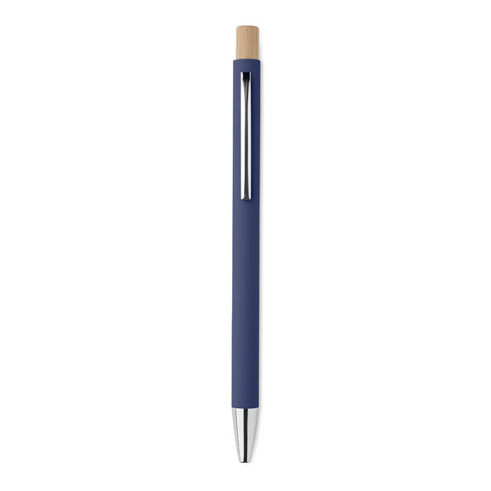 Penna a sfera in alluminio Blu item picture back