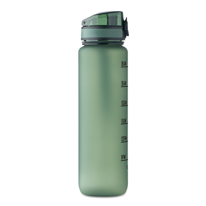 Sports water bottle RPET 1L Verde Scuro item picture side