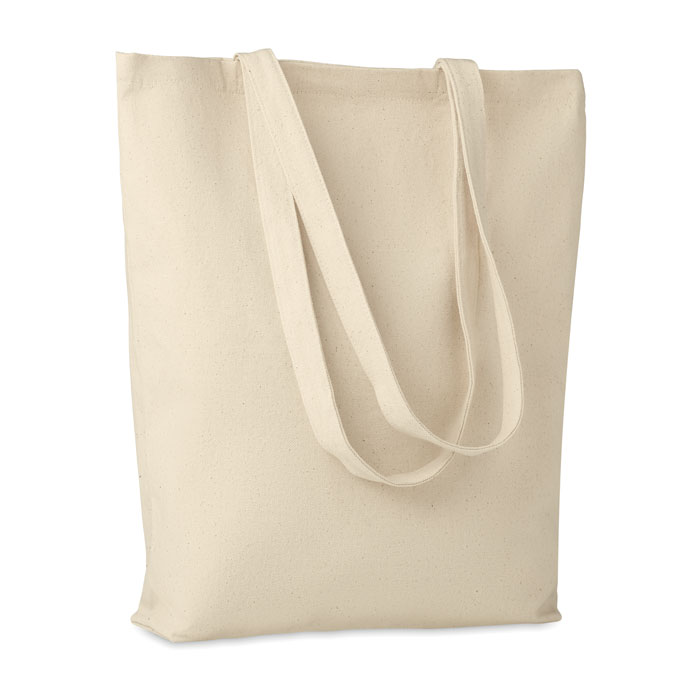 Canvas shopping bag 270 gr/m² Beige item picture front