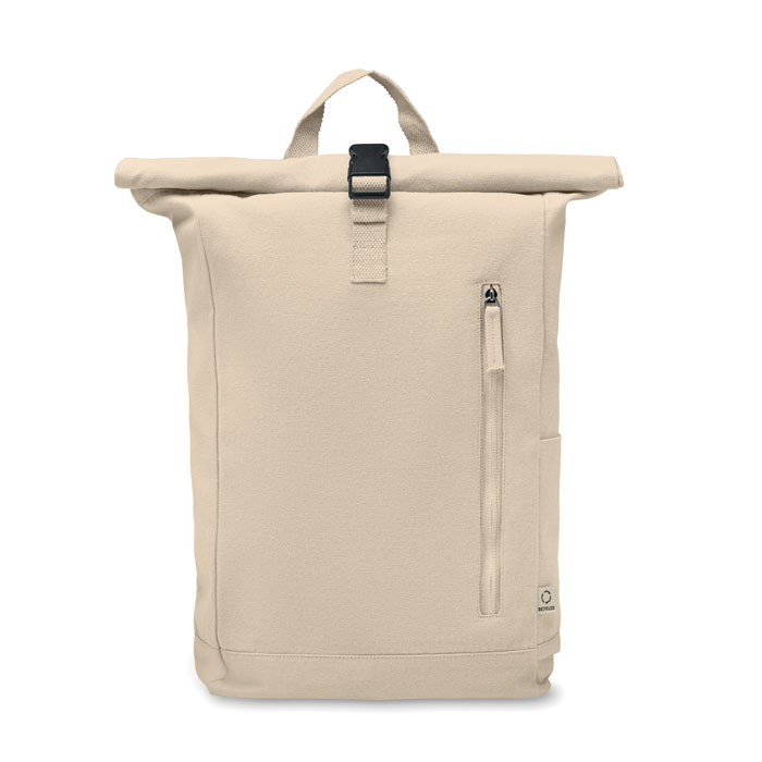 Roll top backpack 390 gr/m² Beige item picture back