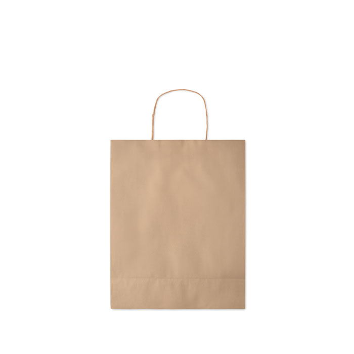 Medium Gift paper bag  90 gr/m² Beige item picture open