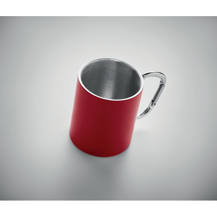 Double wall metal mug 300 ml Rosso item detail picture
