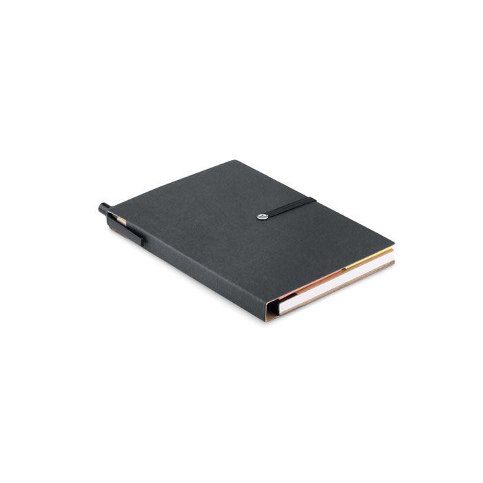 Notebook in carta riciclata black item picture front
