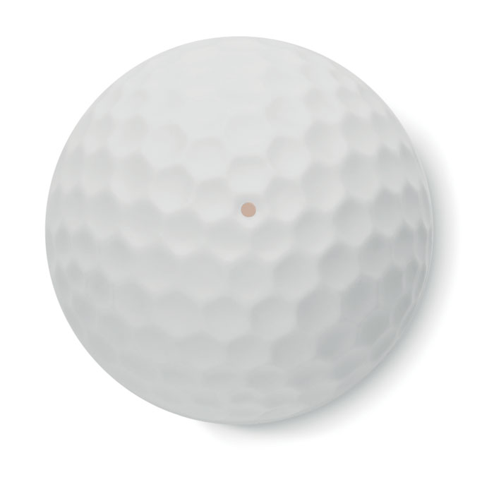Lip balm in golf ball shape Bianco item picture back
