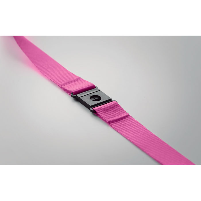 Lanyard in RPET 20 mm Fucsia item detail picture