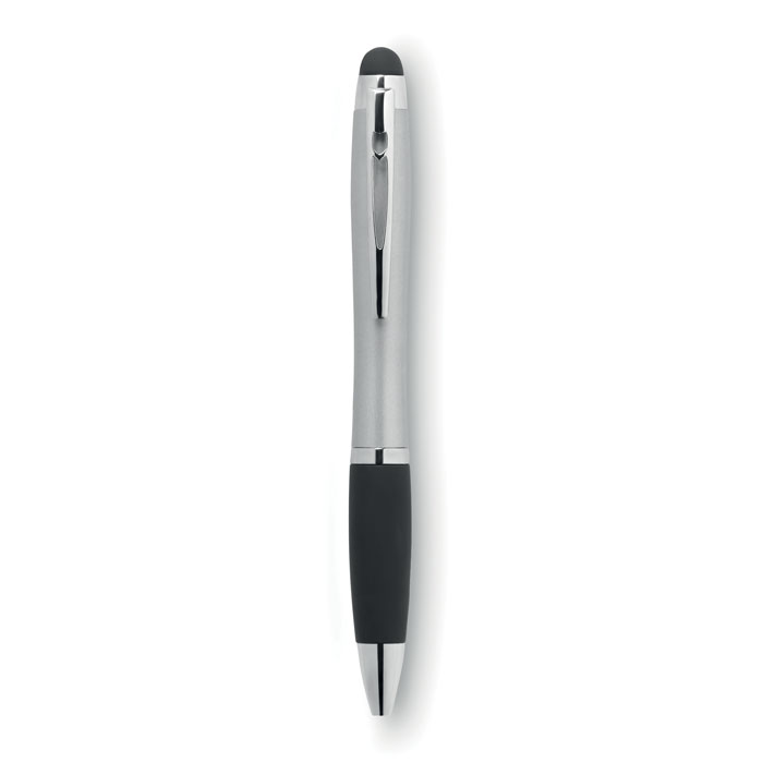 Penna a sfera con luce matt silver item picture front