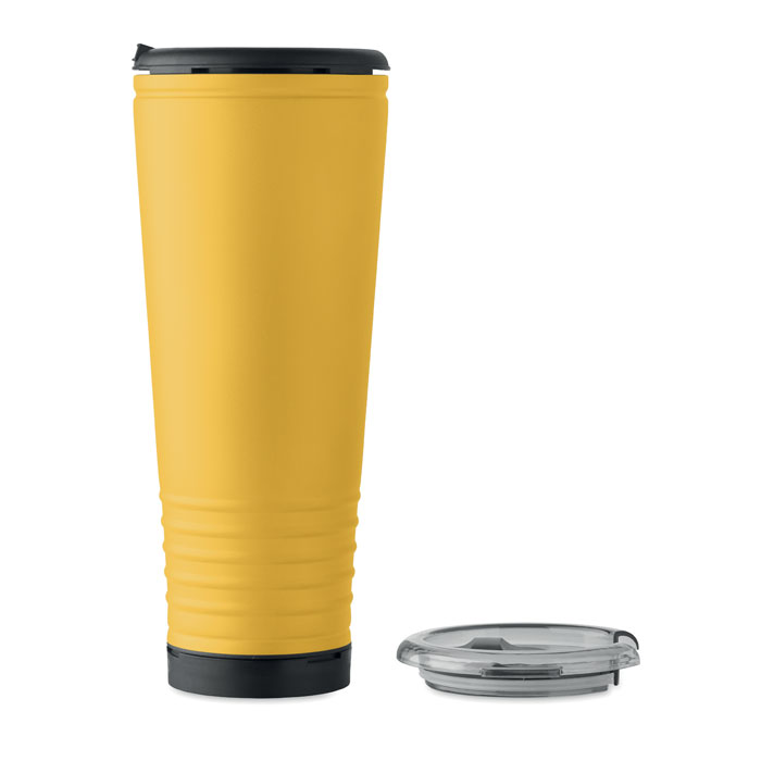 Bicchiere doppio strato 700 ml Giallo item picture back