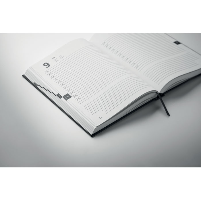 Agenda giornaliera perpetua A5 Nero item picture top