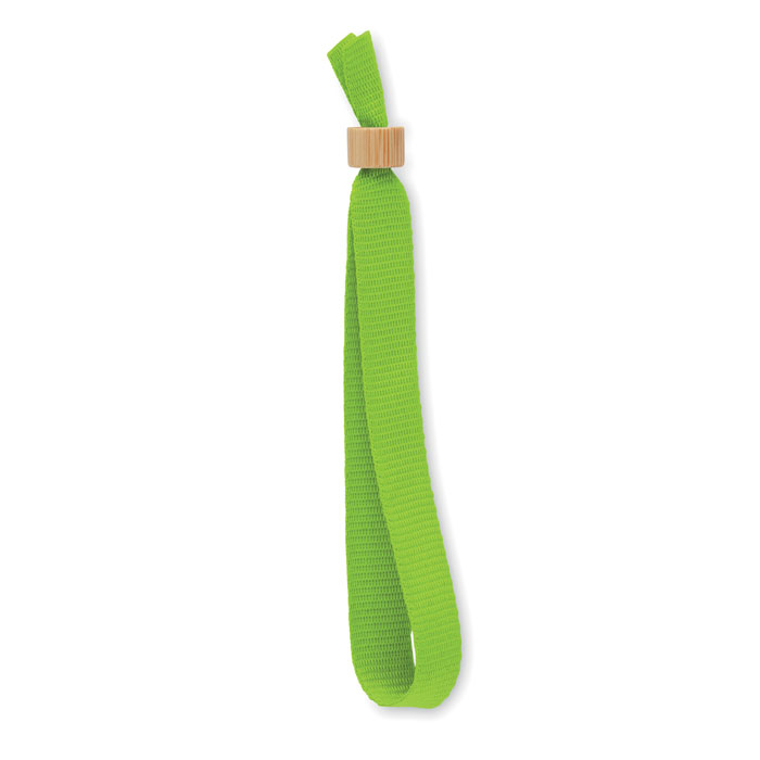 RPET polyester wristband Lime item picture front