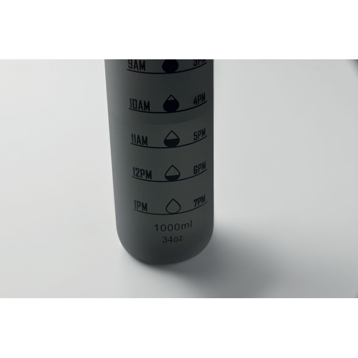 Sports water bottle RPET 1L Nero item picture box