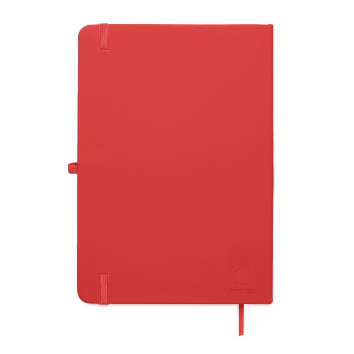 Notebook A5 in PU riciclato Rosso item picture open