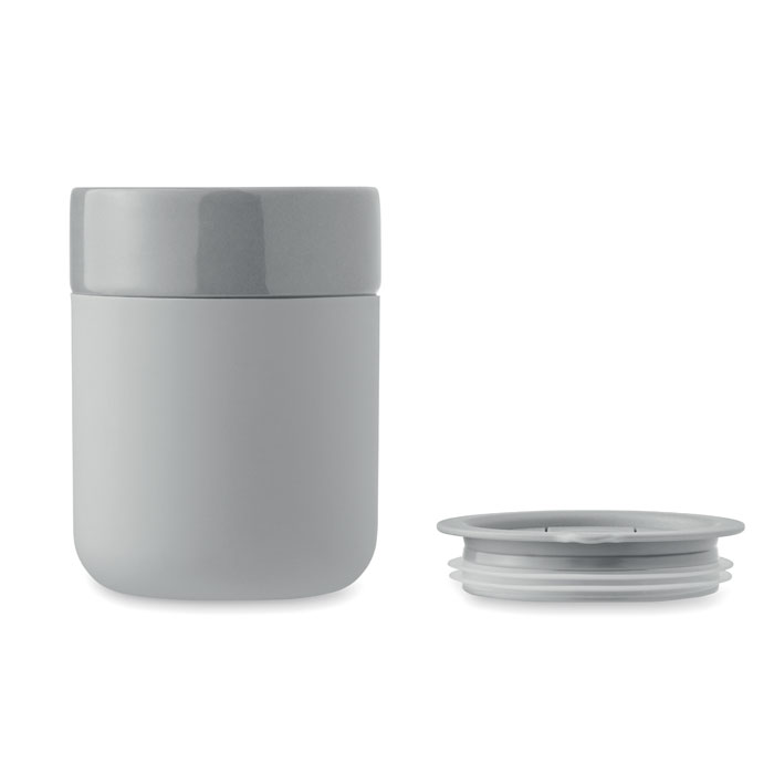 Bicchiere in ceramica 330 ml Grigio item picture top