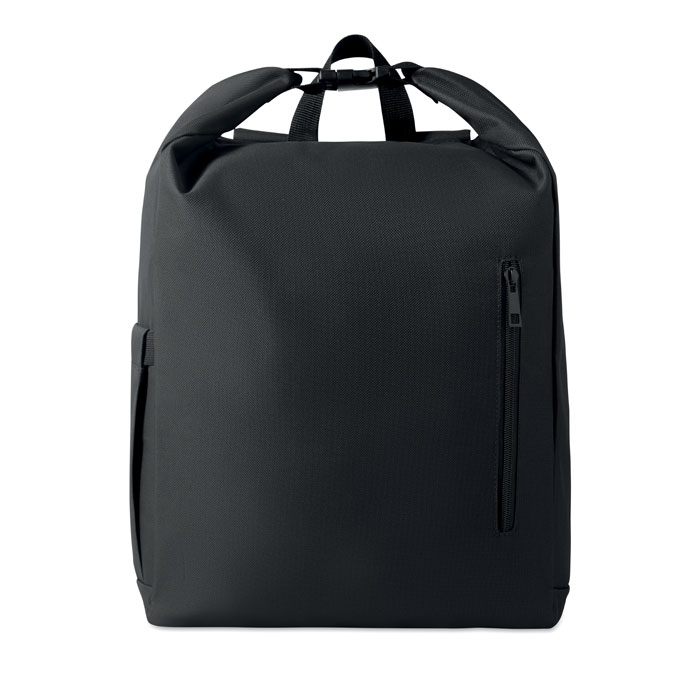 15'' roll top laptop backpack Nero item picture side