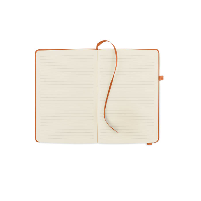 Recycled Leather A5 notebook Arancio item picture top
