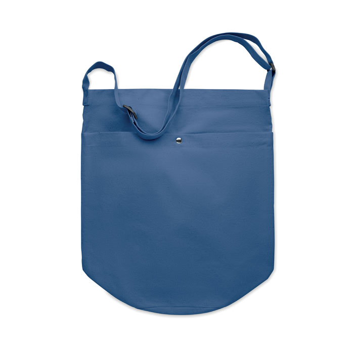 Canvas shopping bag 270 gr/m² Blu item picture side