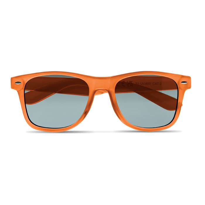 Sunglasses in RPET Arancio Trasparente item picture open
