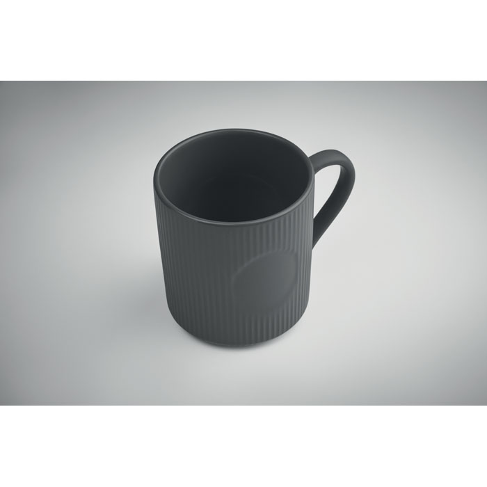 Tazza in ceramica a coste 340 m Grigio Pietra item detail picture
