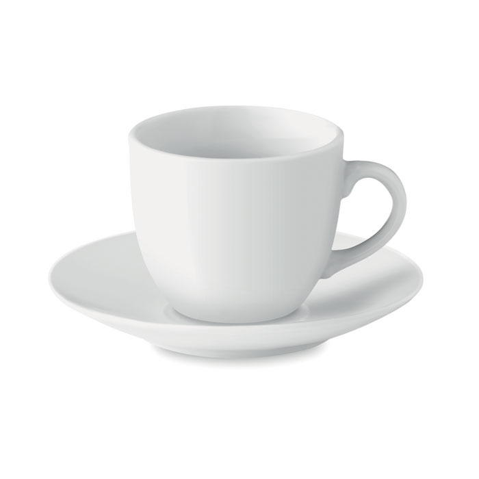 Espresso cup and saucer 80 ml Bianco item picture front