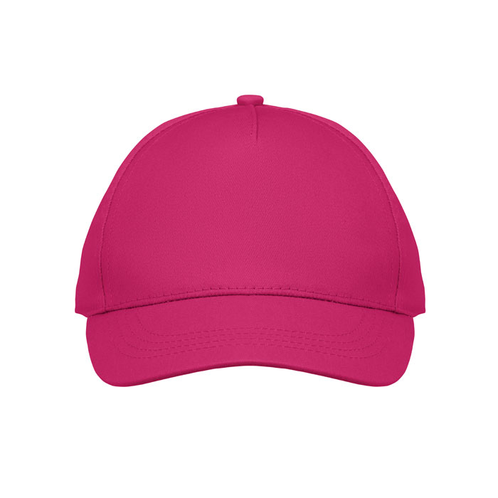 5 panel kids baseball cap Fucsia item picture side