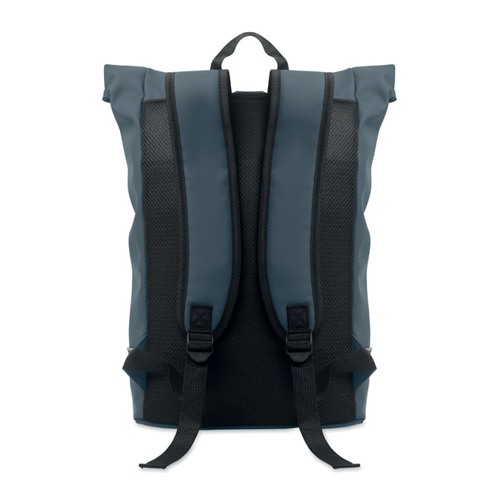 Zaino in PU rolltop per laptop Francese Navy item picture back