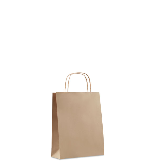 Small Gift paper bag 90 gr/m² Beige item picture front