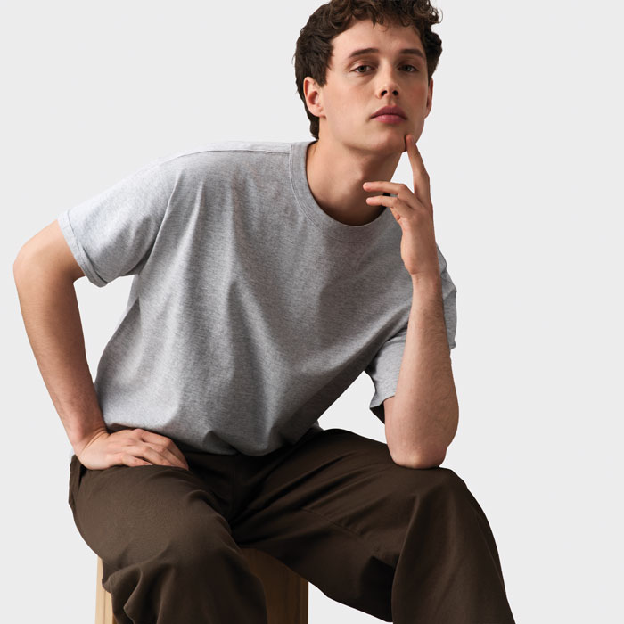 BOXY MEN OVERSIZED T-SHIRT Azure item picture 3