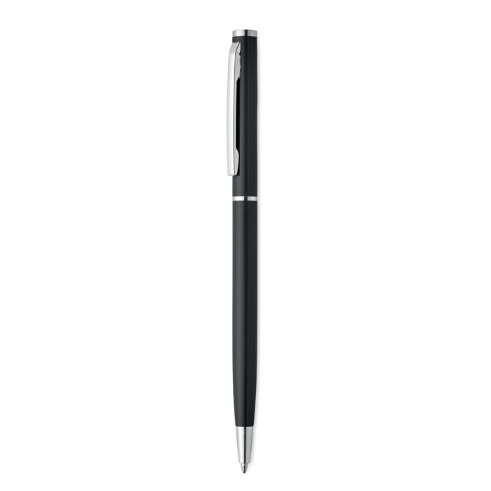 Penna a sfera in alluminio Nero item picture front