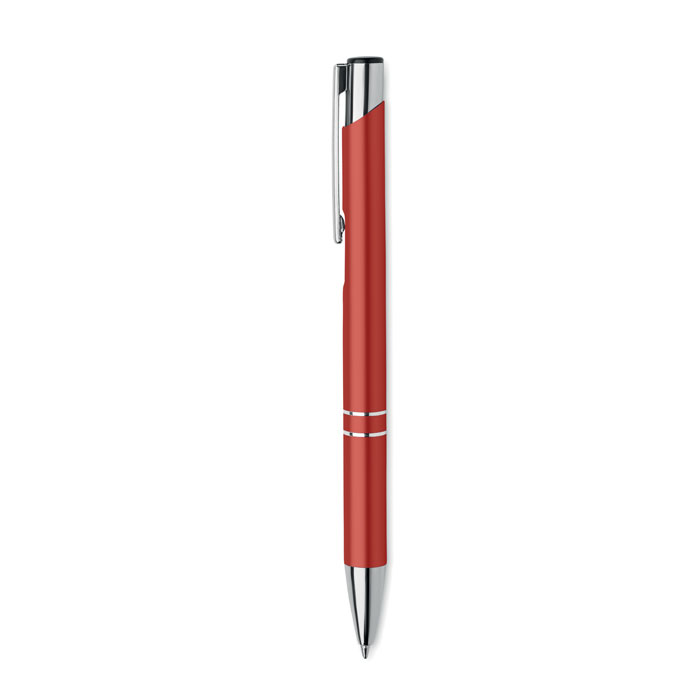 Recycled aluminium ball pen Rosso item picture back