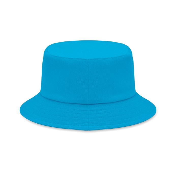 Brushed 260gr/m² cotton sunhat Turchese item picture open
