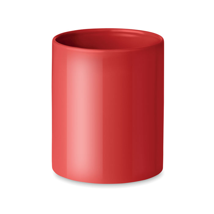Coloured ceramic mug 300ml Rosso item picture back