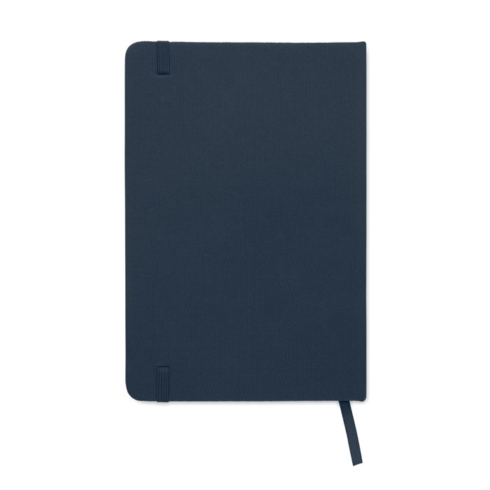 Notebook A5 in 600D RPET Francese Navy item picture back