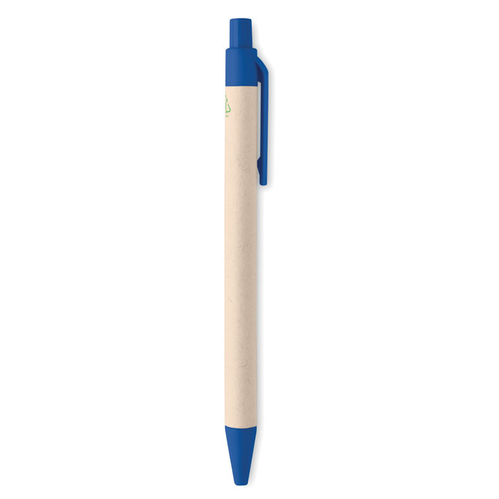 Milk carton paper ball pen Blu item picture open