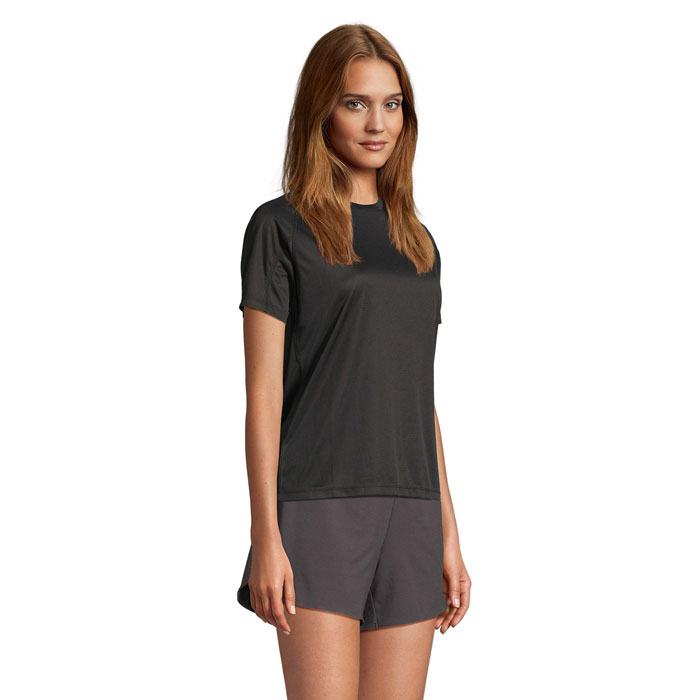 VORTEX WOMEN RAGLAN T-SHIRT Nero item picture side