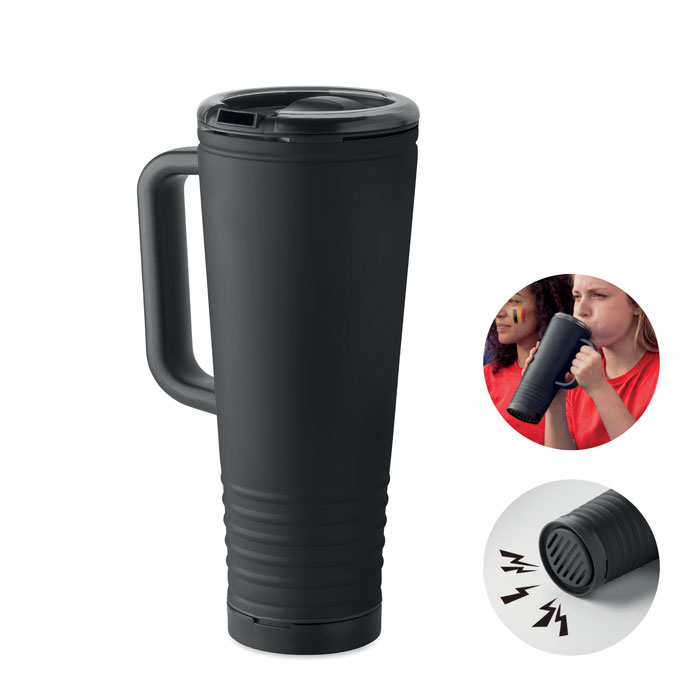 Bicchiere doppio strato 700 ml Nero item picture front