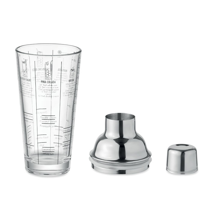 Glass cocktail shaker 400 ml Trasparente item picture open