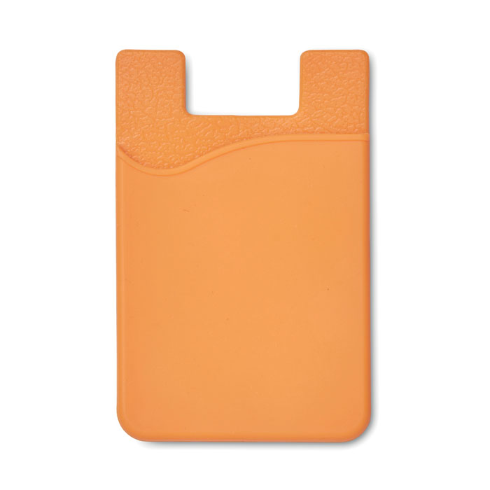 Porta carte di credito in sili orange item picture front