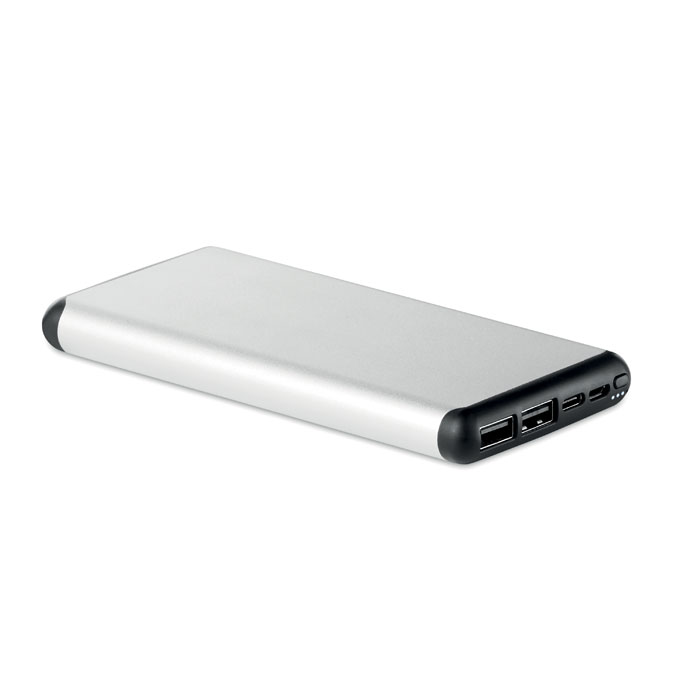 Wireless 10000 mAh Power bank Argento Opaco item picture front