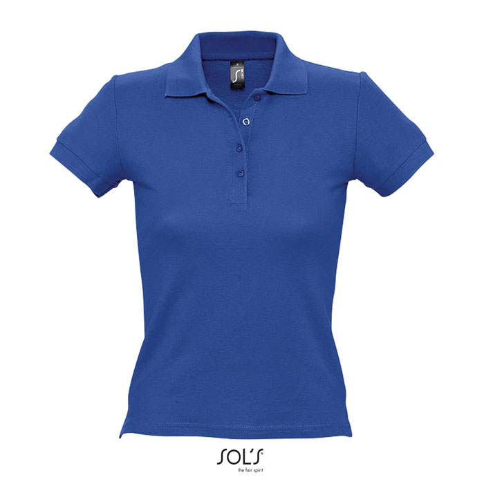 PEOPLE DONNA POLO 210g royal blue item picture front