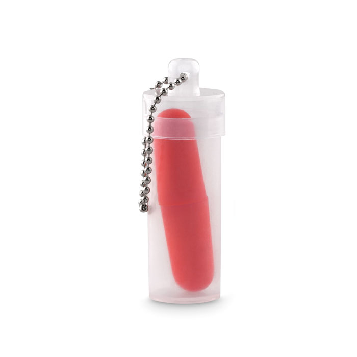Earbud Set in plastic tube Rosso item picture back