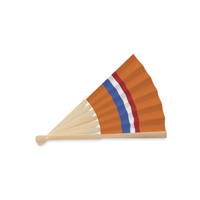 Manual fan flag design Arancio item picture side