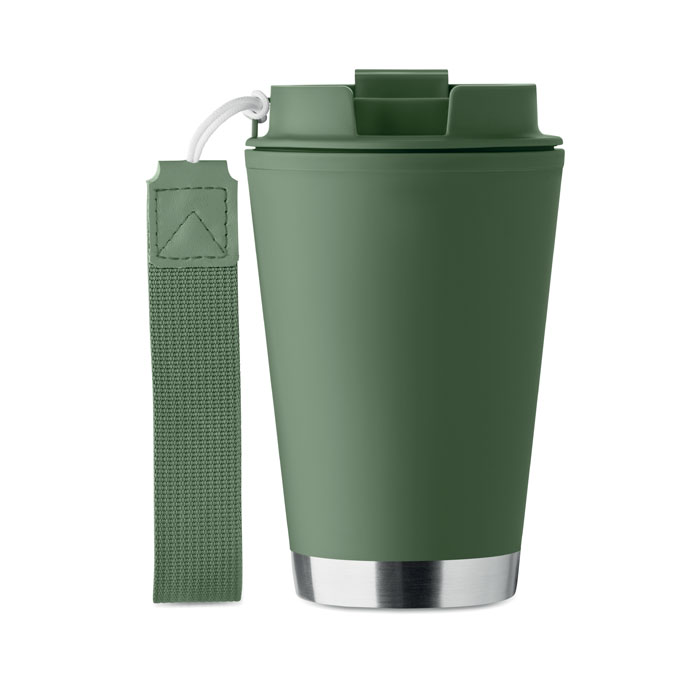 Bicchiere a doppio strato. 300 ml. Verde Scuro item picture side