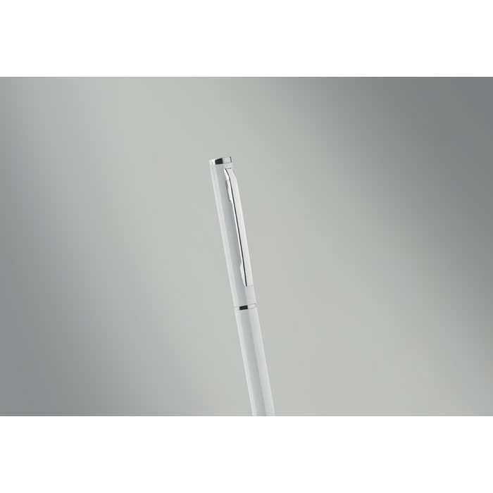 Penna a sfera in alluminio Bianco item picture back