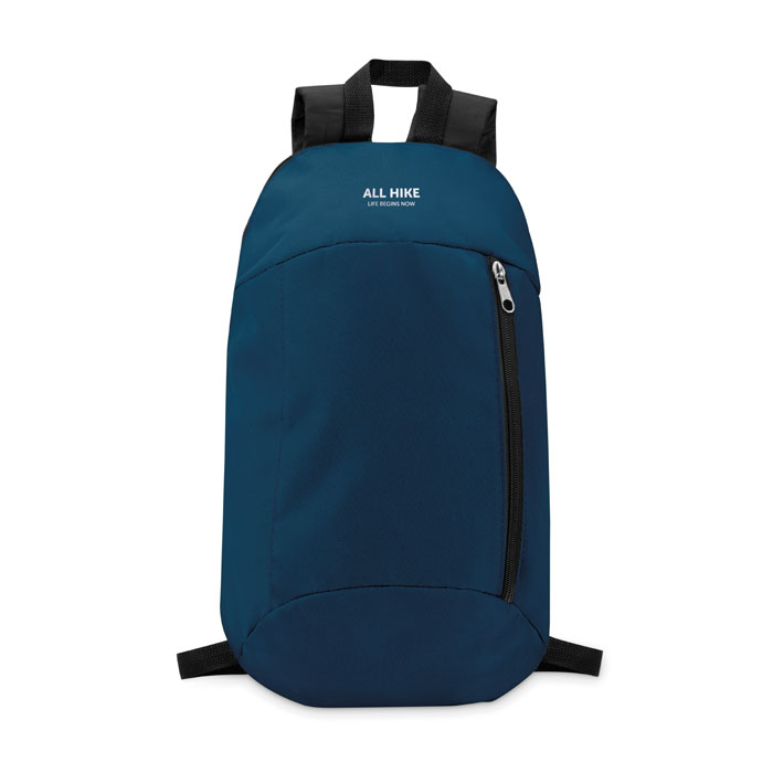 Backpack with front pocket Blu item picture printed