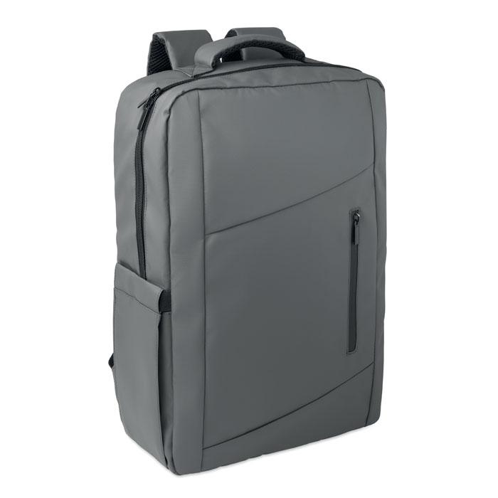 15" PU RPET laptop backpack Grigio Pietra item picture front