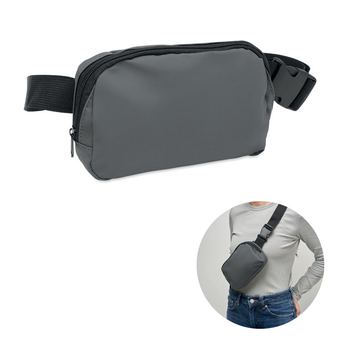 Waist bag in 210D polyester Grigio Pietra item picture front