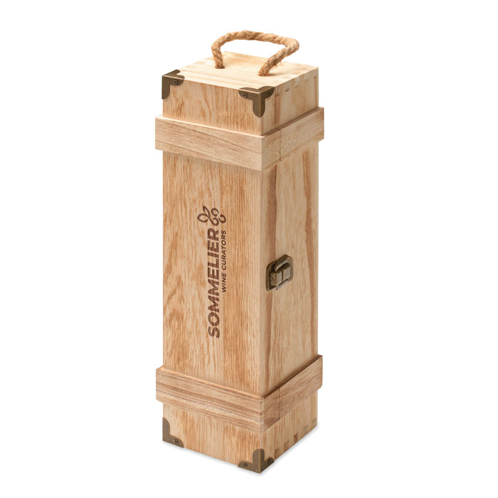 Paulownia wood wine gift box Legno item picture printed