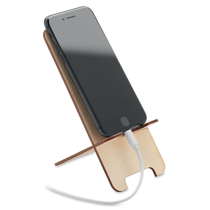 Birch Wood phone stand Legno item picture side