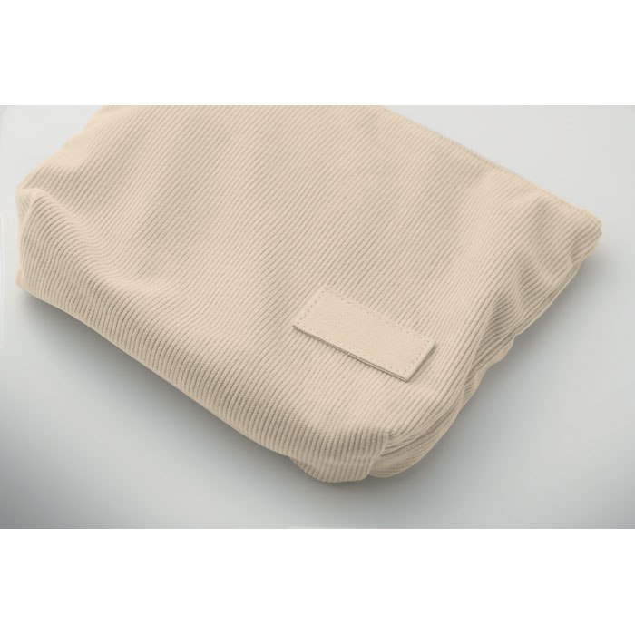 Porta cosmetici in velluto Beige item detail picture
